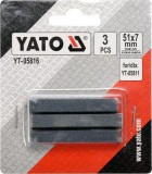 YATO Cserélhető pofa hónolóhoz 51x7 mm (3db)