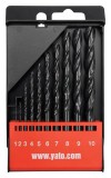 YATO Csigafúró készlet HSS 1-10mm 10 részes