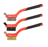 YATO Drótkefe készlet 3 részes 180 mm műanyag nyéllel