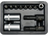 YATO Dugókulcs és bit készlet autóklíma szelepekhez 1/4”, 12 részes (YT-12007)