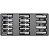 YATO Dugókulcs készlet 14 részes 1/2" 8-21 mm hosszú (fiókbetét) (YT-5539)
