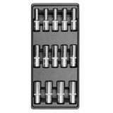 YATO Dugókulcs készlet 14 részes 1/2 col 8-21 mm hosszú (fiókbetét)