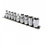 YATO Dugókulcs készlet 9 részes TORX 1/4 col E5-E8 3/8 col E10-E16