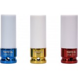 YATO Dugókulcs készlet alufelnihez 3 részes 1/2" 17,19,21mm (YT-1056)