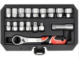 yato dugókulcs készlet nyitott 17részes yt-38653 3/8" ,1/2" spline