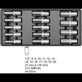 YATO dugókulcsbetét - mély dugókulcskulcsok 8-21 mm 14 db (YT-5539)