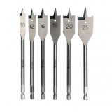 YATO Fafúrószár készlet lapos 6 részes 10-25 mm