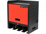 YATO Fali szerszámtároló szekrény elektromos gépekhez, 4 tartórekesszel, 480 × 430 × 280 mm (YT-09093)