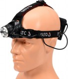 YATO Fejlámpa XM-L2 CREE állítható fókusszal (YT-08591)