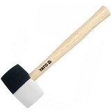 YATO gumikalapács kétszínű 340g (fekete-fehér) 49mm