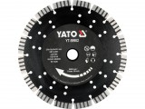 YATO Gyémánt vágótárcsa vasbetonhoz 230 × 2,8 × 22,2 mm, 12 mm szegmenssel (YT-59902)
