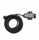 YATO Hosszabbító lengőkábel gumiszigetelt 3 dugalj 10m 3x1,5mm2