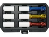 YATO Hosszú gépi kerékcsavar dugókulcs készlet alufelnihez, pneumatikus ütvecsavarozóhoz 1/2”, 17–21 mm, 6 részes (YT-10563)