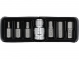 YATO Imbusz bitfej készlet 1/2” meghajtással, H4–H12, S2 acél, 7 részes (YT-0412)