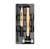 YATO Kalapács és véső készlet 5 részes (fiókbetét)