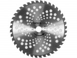 YATO Keményfémlapkás vágótárcsa fűkaszához 255 mm, 25,4 mm furattal, 40 fogas (YT-85150)