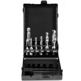 YATO Kombinált gépi fúró-menetfúró készlet 7 részes bitbefogású (M3-M4-M5-M6-M8-