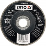 Yato lamellás korong fémhez 125x22,4mm P80 (5906083832741)