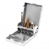 YATO Lépcsős fúró multi készlet 4 részes bitbefogással