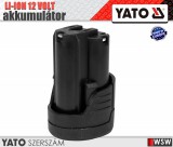 Yato LI-ION 12V akkumulátor 2.0 AH - elektromos kisgép