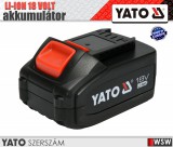 Yato LI-ION 18V akkumulátor 4.0 AH - elektromos kisgép