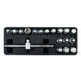 YATO Olajleeresztő kulcskészlet 3/8 col - 18 részes