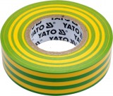 YATO Szigetelőszalag 19 x 0,13 mm x 20 m zöld-sárga