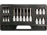 YATO Torx bit dugókulcs készlet 1/4”–1/2”, T10–T60, 18 részes (YT-7751)