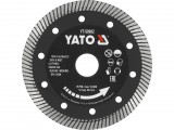 YATO Turbo gyémánt vágótárcsa burkolólaphoz, 125 × 1,3 × 22,2 mm, 10 mm-es szegmens (YT-59982)