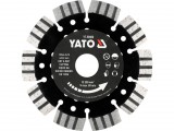 YATO Vasbetonvágó gyémánt vágótárcsa 125 mm, 22,2 mm furat, száraz és vizes vágáshoz (YT-59900)