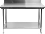 YATO YG-09034 GASTRO Inox munkaasztal alsó polccal hátsó felhajtással