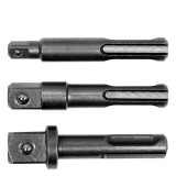 YATO YT-04686 Dugókulcs adapter készlet 3 részes SDS-Plus -> 1/4", 3/8", 1/2" négyszög