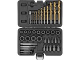 YATO YT-05894 Univerzális roncsolt csavar kiszedő készlet 40 részes