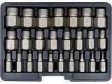 YATO YT-06034 Roncsoltcsavar kiszedő készlet 25 részes (belső torx, imbusz és spline csavarokhoz)