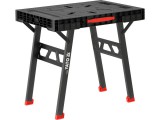 YATO YT-08953 Összecsukható munkaasztal műanyag munkapulttal, fém lábakkal max 650 kg