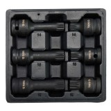 YATO YT-10652 Gépi bit dugókulcs készlet 6 részes Spline 1/2" M14-M18 CrMo