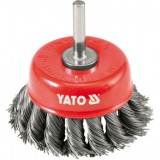 YATO YT-4752 Csapos fazékkefe sodrott acél 75mm 6mm (4752)