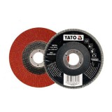 YATO YT-83296 Lamellás csiszolókorong 125 x 22,2 mm / P120 Döntött felülettel alumínium-oxid szemcsékkel