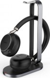 Yealink BH76 MS Teams USB-A Wireless Bluetooth Headset with Charging Stand Black 1208625