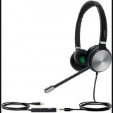 Yealink UH36 Dual Teams vezetékes sztereó headset fekete (UH36DUAL-TEAMS) - Fejhallgató