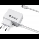 Yenkee YAC 2017WH hálózati Micro USB töltő fehér (YAC 2017WH) - Töltők