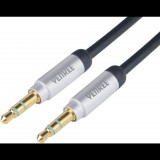 Yenkee YCA 201 BSR sztereó audió AUX kábel 1m (YCA 201 BSR) - Audió kábel