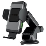 Yenkee YSM 610 114 x 72,5 x 58 mm, Qi 7.5 W, 10 W fekete automata autós tartó vezeték nélküli töltéssel