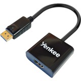 Yenkee YVC 03 DisplayPort apa - HDMI anya Átalakító Adapter 15cm - Fekete (YVC 03)