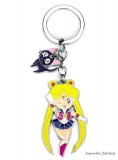 Yiwu Songchang Jewelry Co., Ltd. Sailor Moon Holdtündér és Luna cica jellegű kulcstartó