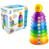 Yixing Toys Színes csészepiramis készségfejlesztő építőjáték