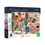 Yoga, Cats, Coffee Helló reggel 1000 db-os UFT puzzle - Trefl