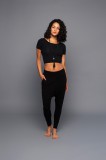 Yoginis LAZY JOGGER BLACK
