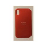 YOOUP ANT iPhone XS Notesz Bőrtok Piros