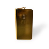 YOOUP Clear view iPhone 7 Plus/8 Plus oldalra nyíló tok arany